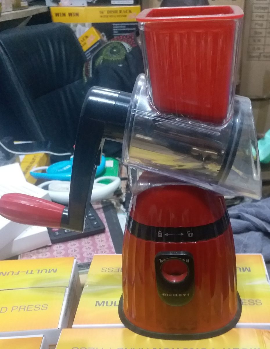 Hand Crank Stainless Steel Fruit Vegetable Shredder.