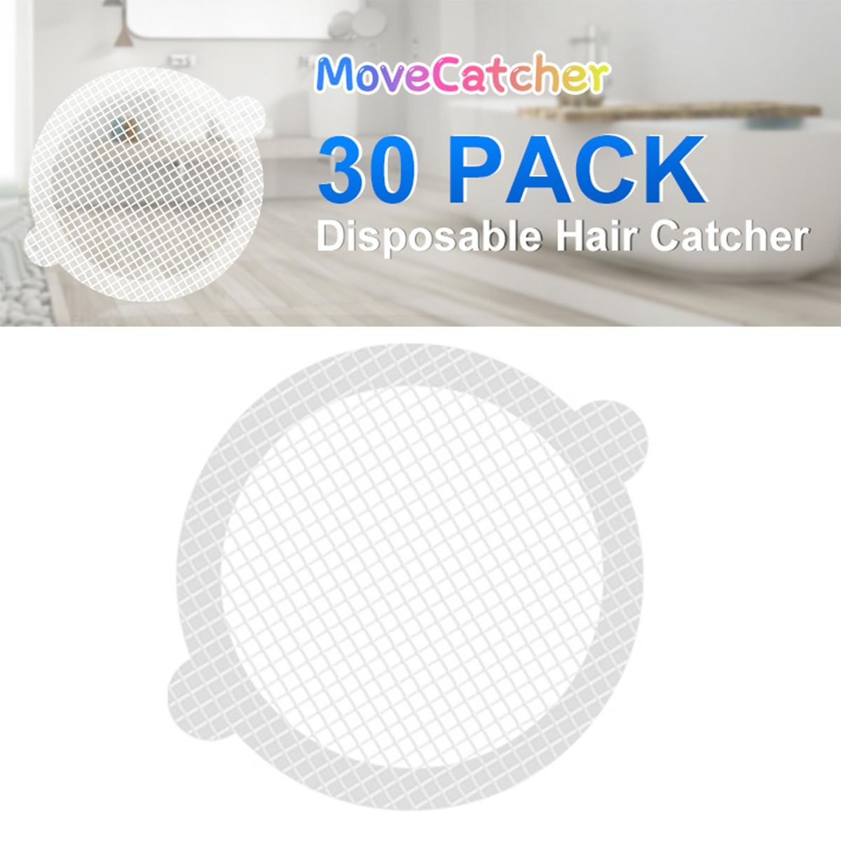 30Pcs Floor Drain Sticker Strong Stickiness Floor Drain Sticker