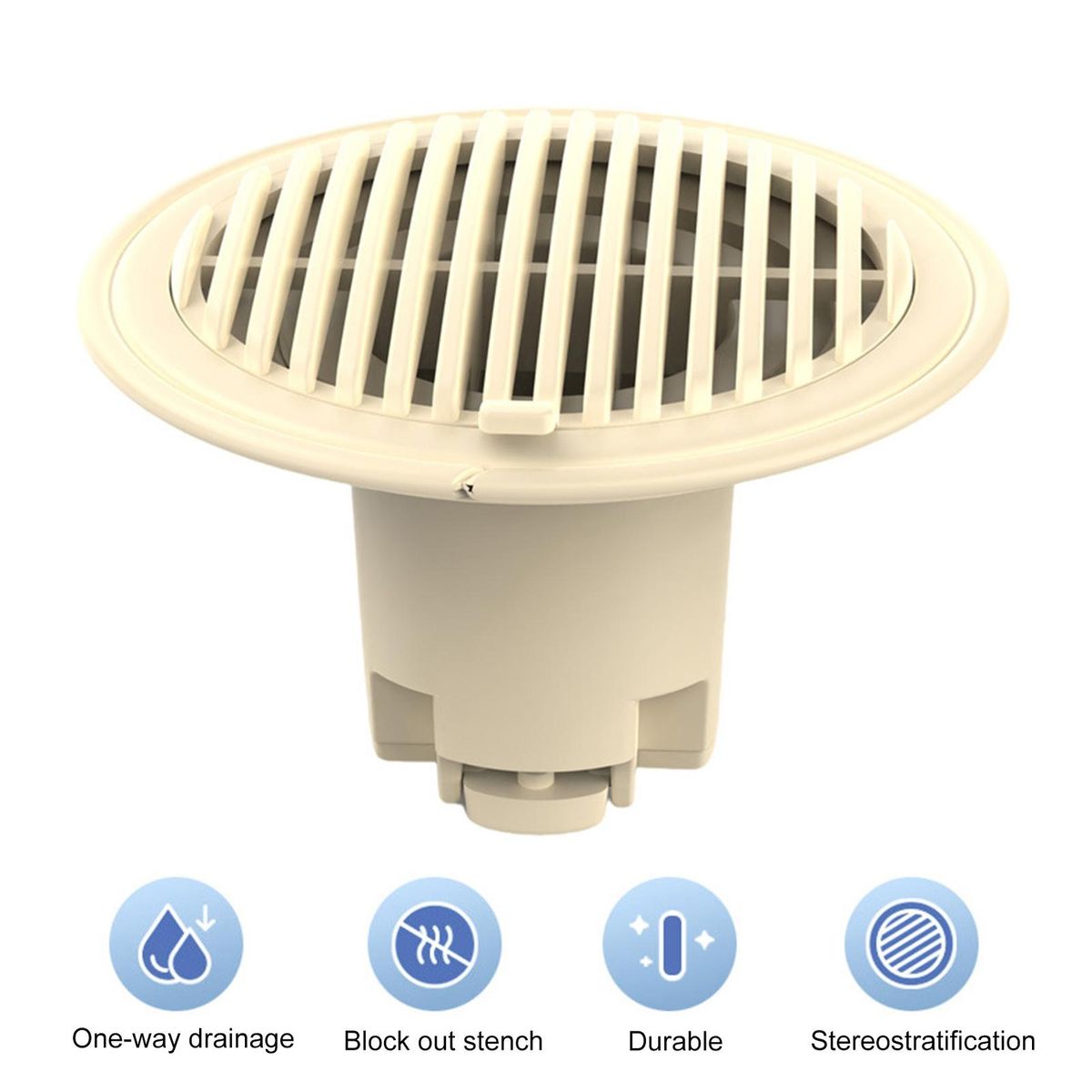 Floor Drain Core Bathroom Toilet Kitchen Floor Drain Core Milky White