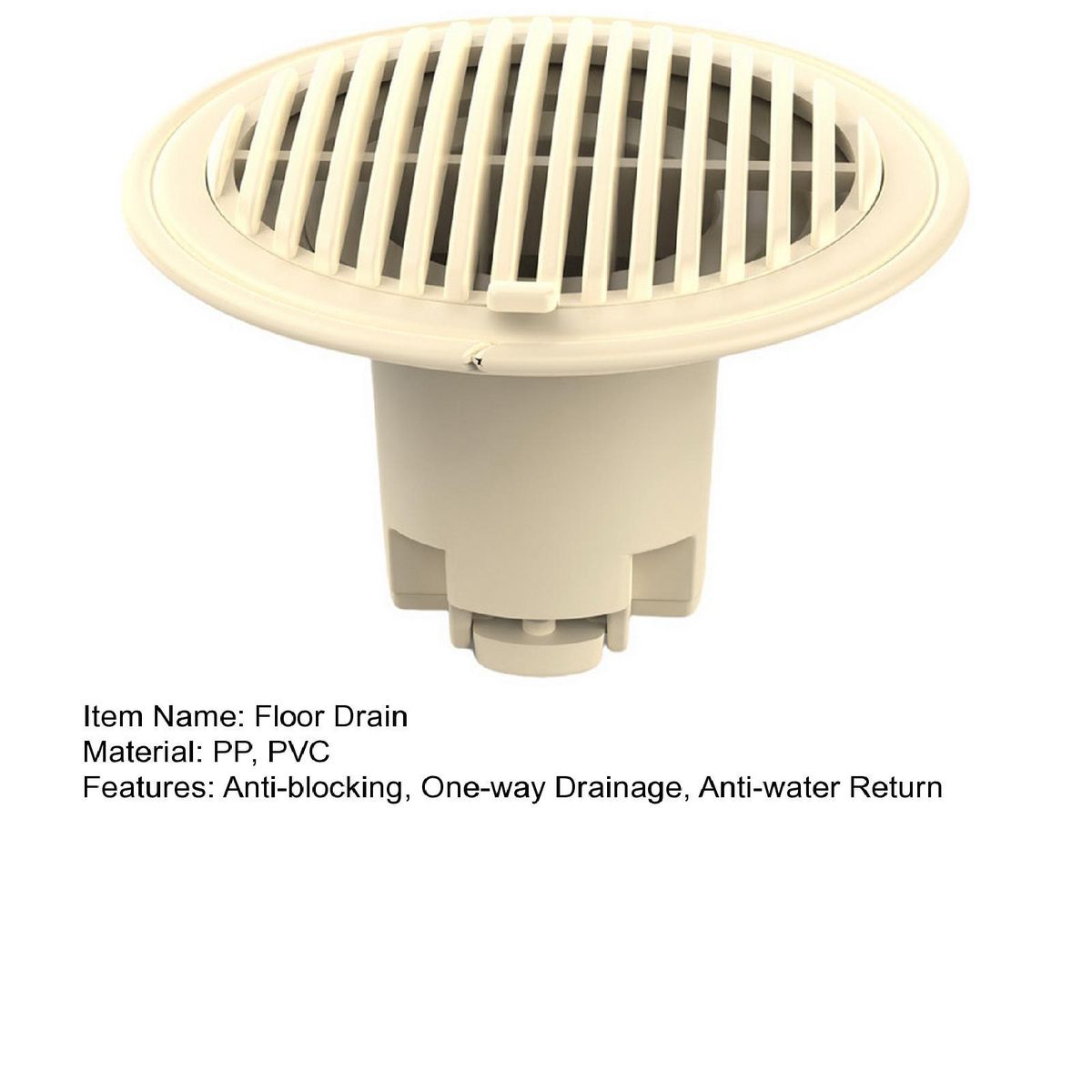 Floor Drain Core Bathroom Toilet Kitchen Floor Drain Core Milky White