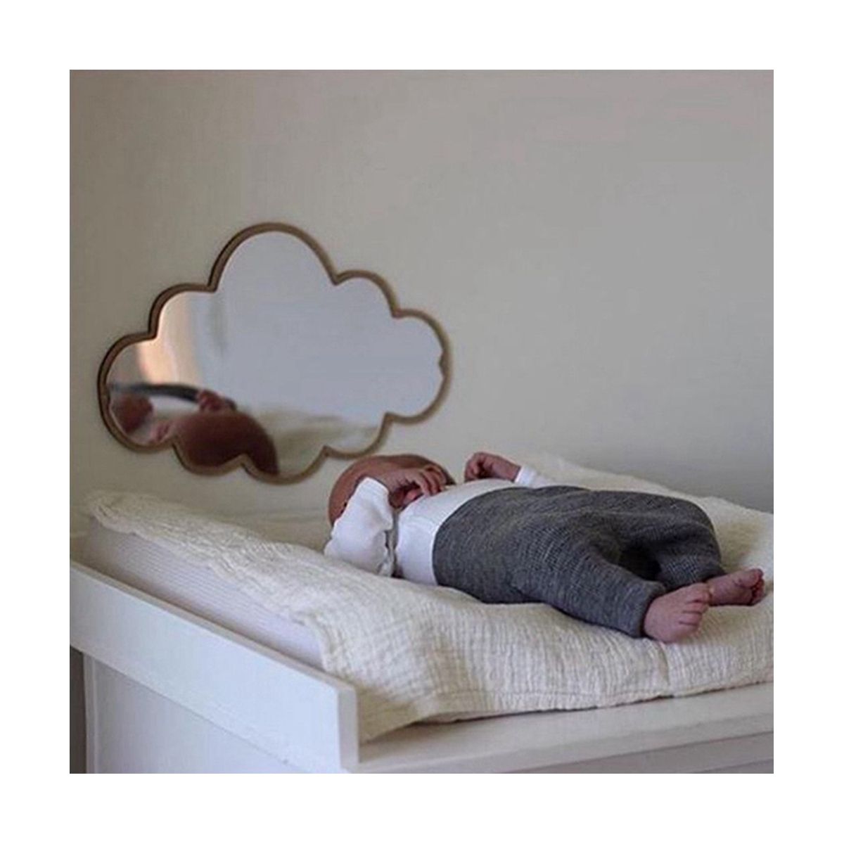 Cloud Shape Mirror Acrylic Mirror Ornaments Cloud Shape
