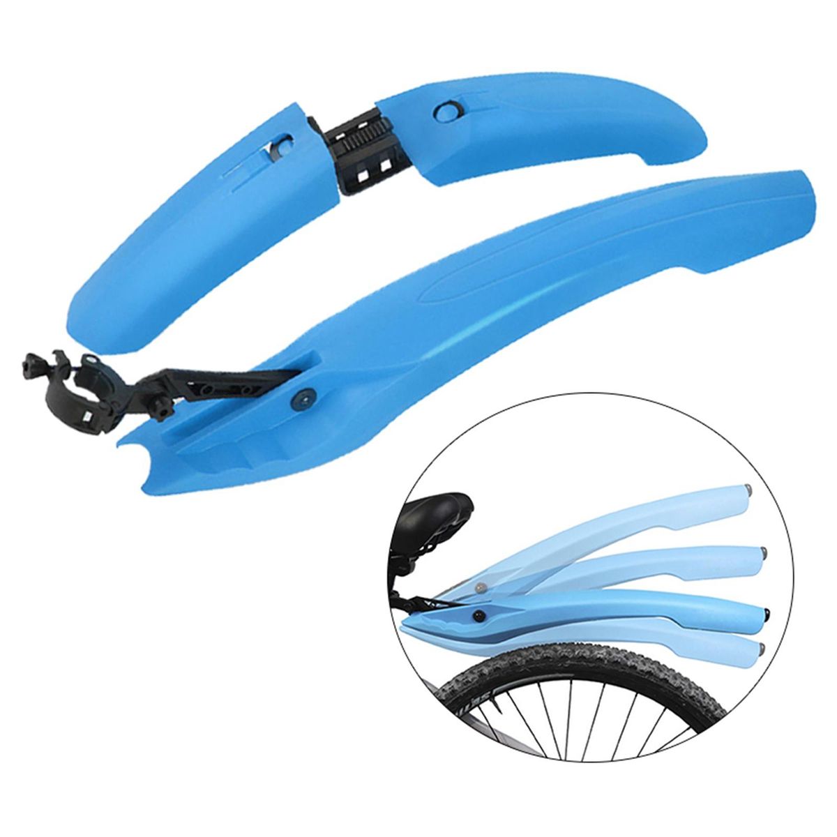 Bicycle Mudguard Set  Mountain  Mud Guards Cycling Blue
