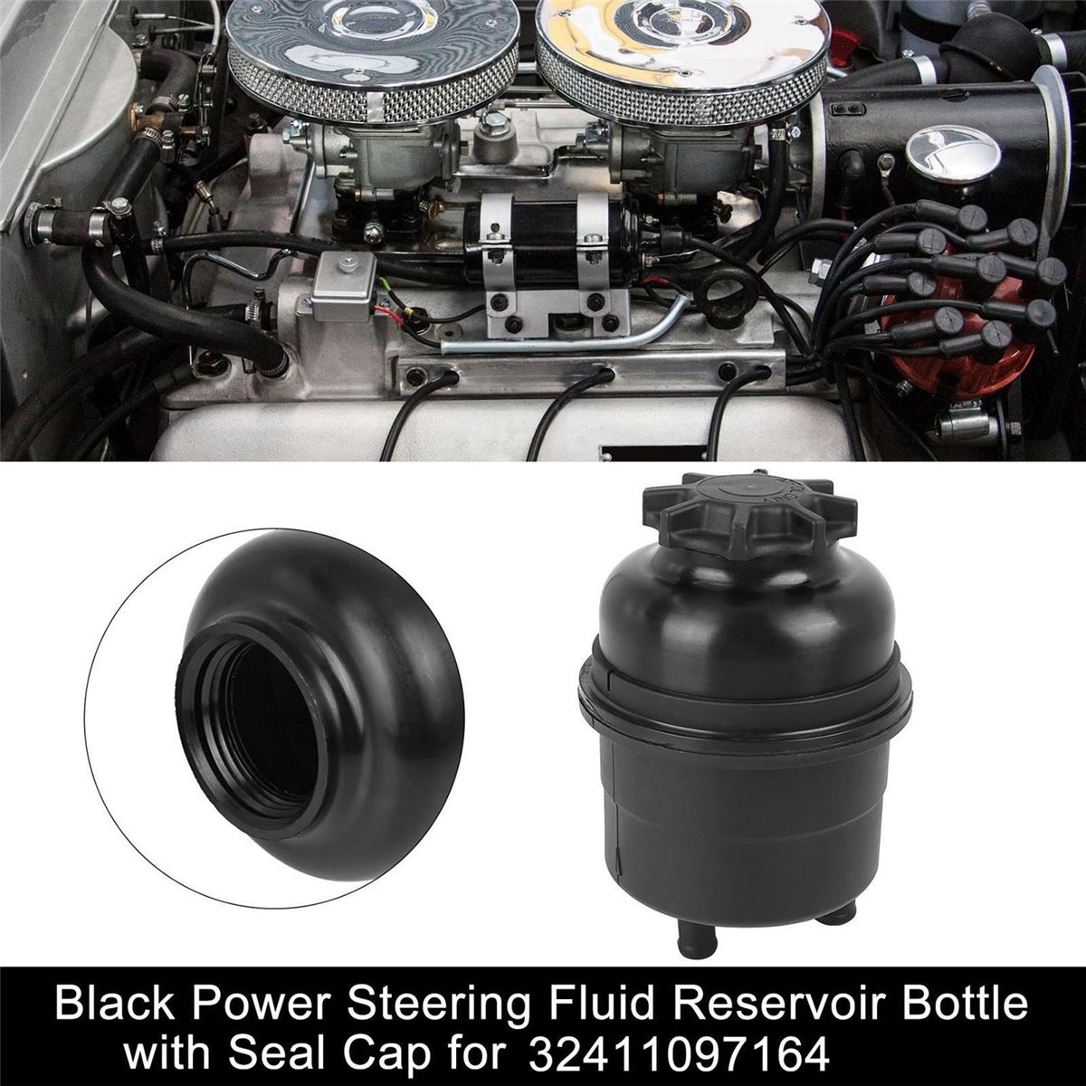 Power Steering Pump Reservoir W Cap 32416851217  32411097164 for E36 E46 E39 E53 E60 E90