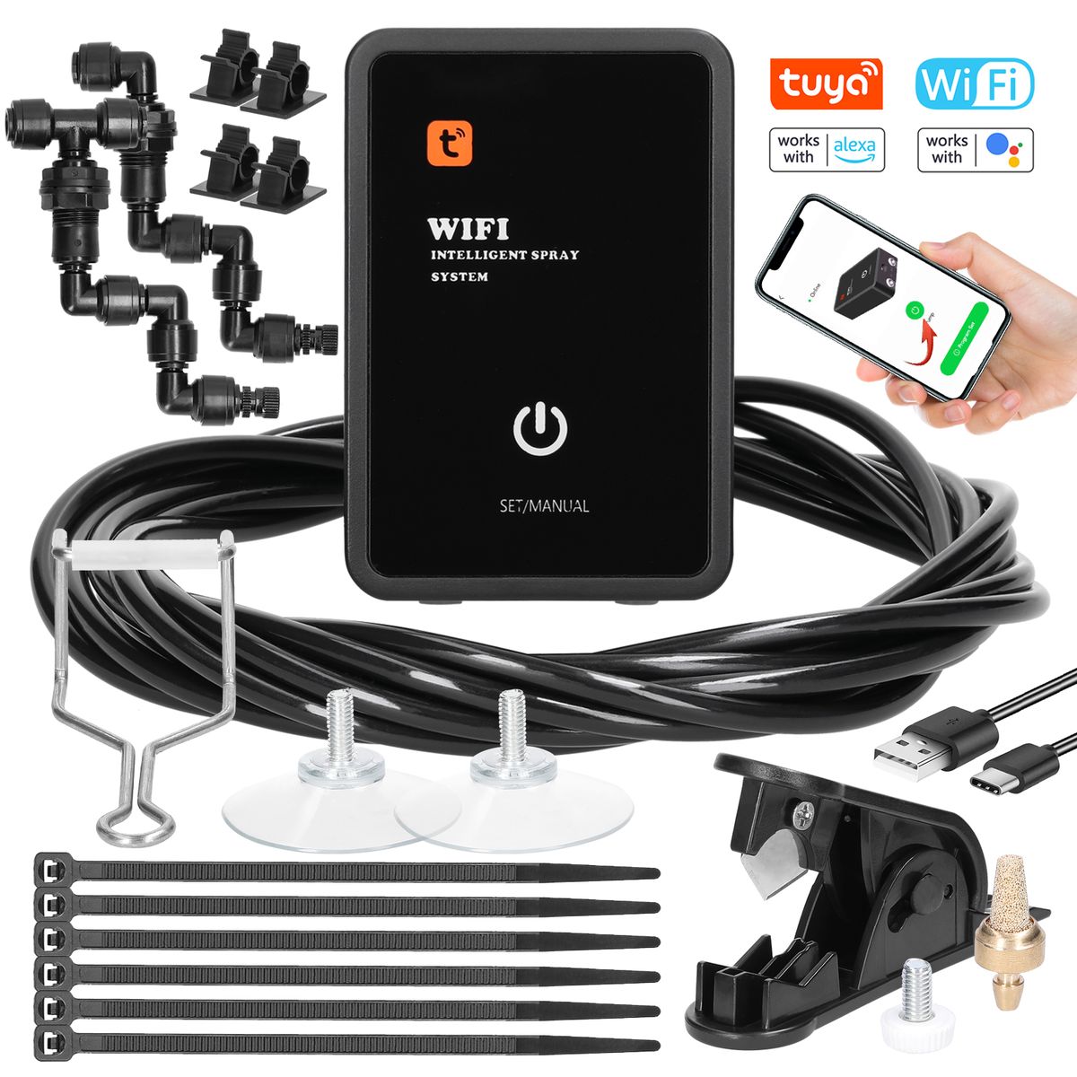 Tuya Wifi Intelligent Sprinkler Controller Spray System App Irrigation Timer