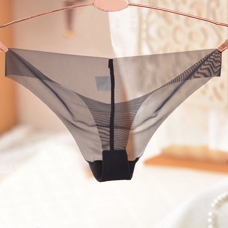 Women Sexy Invisible Seamless Briefs Transparent Super Thin Thongs G-string