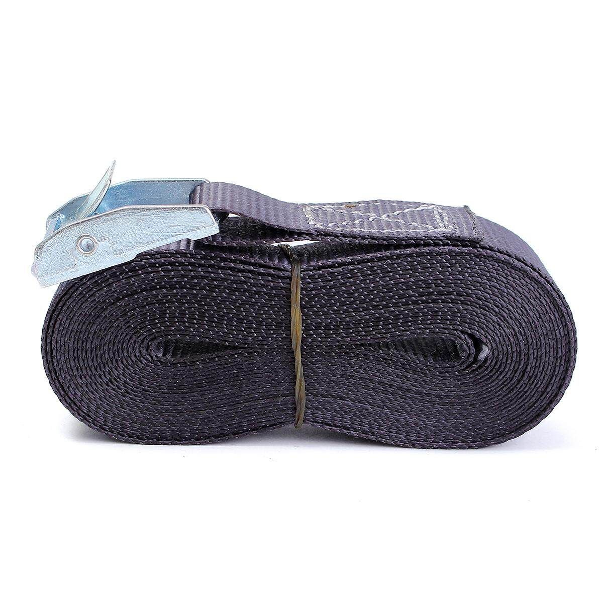 4X Heavy Duty Tie Down Strap Strong Ratchet Belt Cargo Lashing With Metal Buckle
