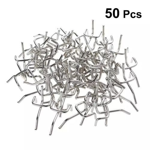 50 Pcs Single Pegboard Hooks Slat Wall Display