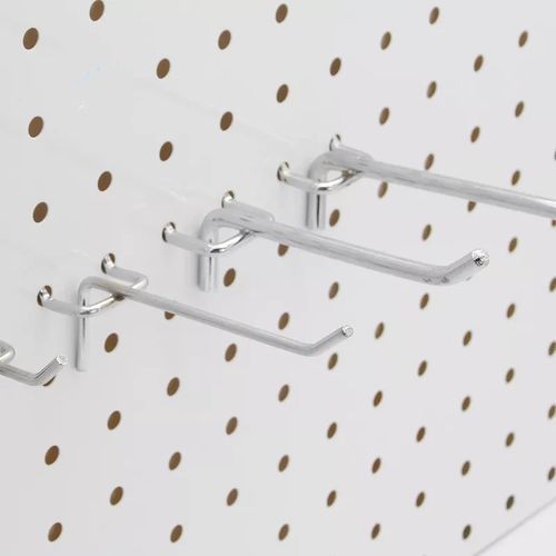 50 Pcs Single Pegboard Hooks Slat Wall Display