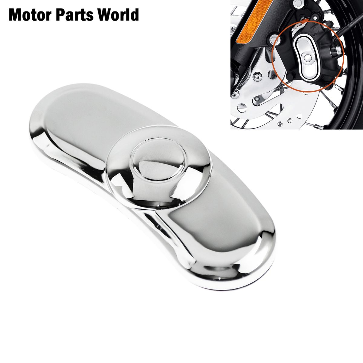 Motorcycle Chrome Front Rear Brake Caliper Sticker ABS For