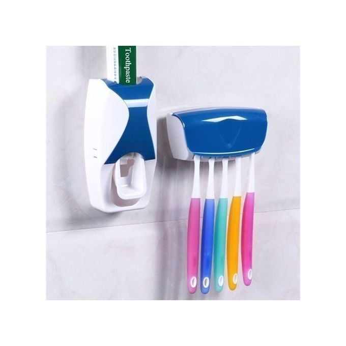 Toothpaste Dispenser And Brush Holder