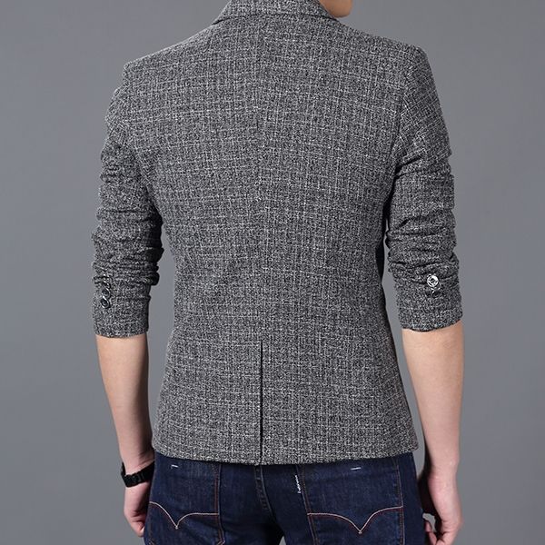 Autumn Men's Casual Business Party Suit Jacket Outwear Blazer Coat