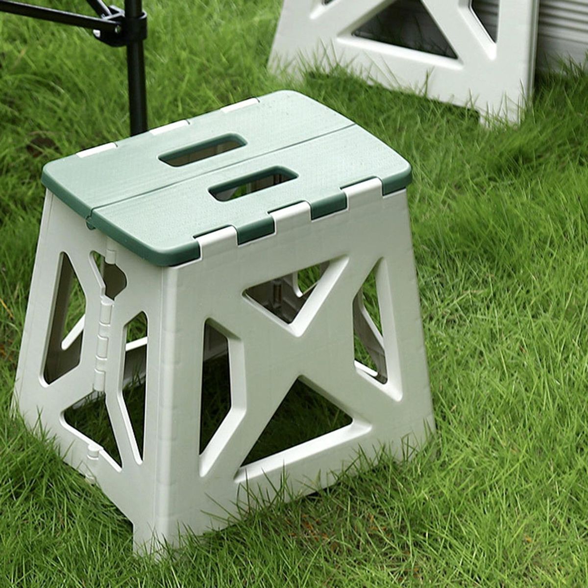 Picnic Stool Folding Style Outdoor Fishing Stool Green