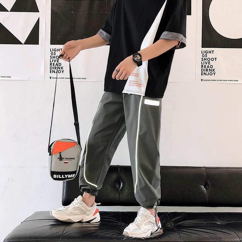 Harem Cargo Pants Hip-Hop Hip-Hop Casual Tracksuit Trucks Reflective Street Clothing