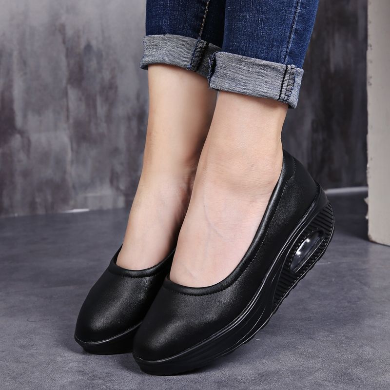 EUR 35-42 Slimming Shoes Women Swing Platform Wedge Shoes Ladies Shoes