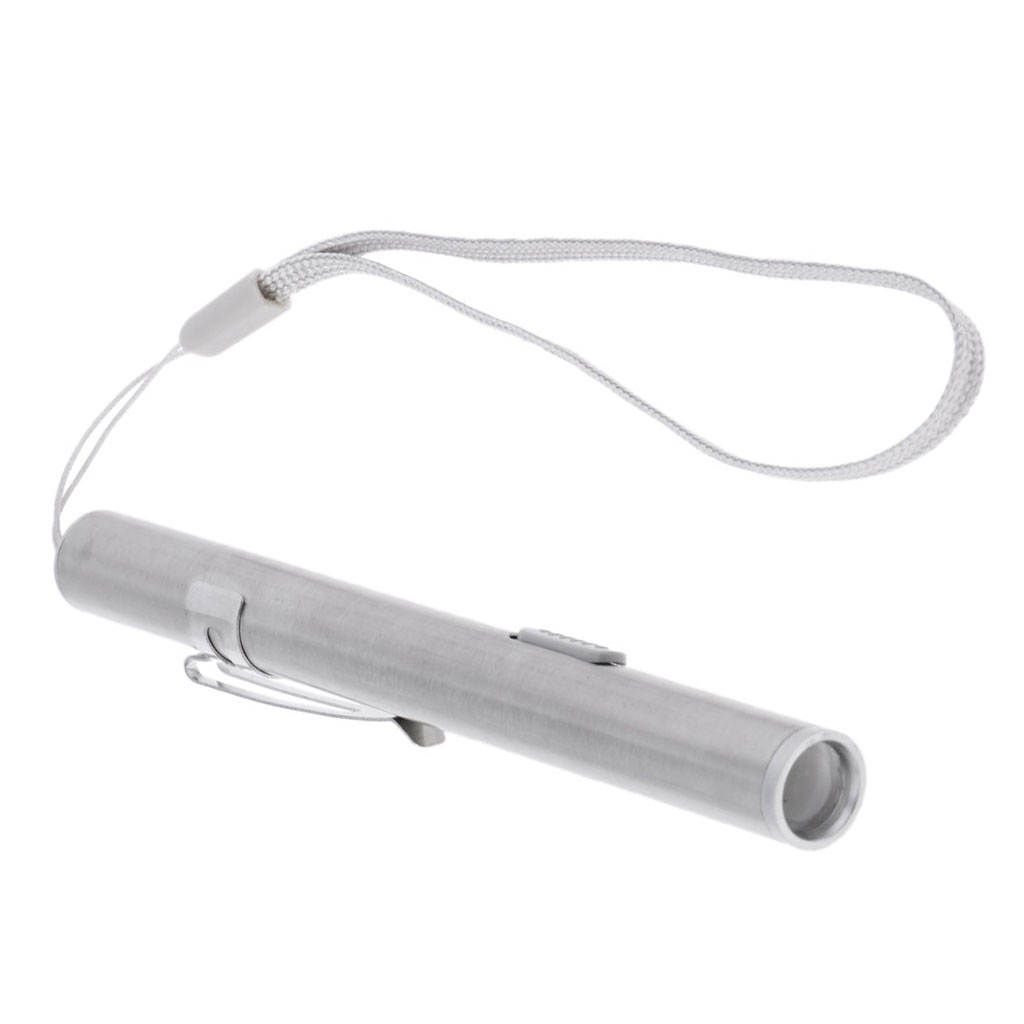 USB Rechargeable Pen Light Mini LED Flashlight Double Lamp