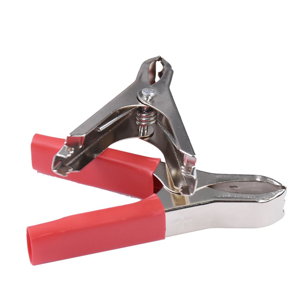 YUNPICAR Car Crocodile Clip 30A Spring Loaded Auto Vehicle Battery Cable Insulated Alligator Clamp