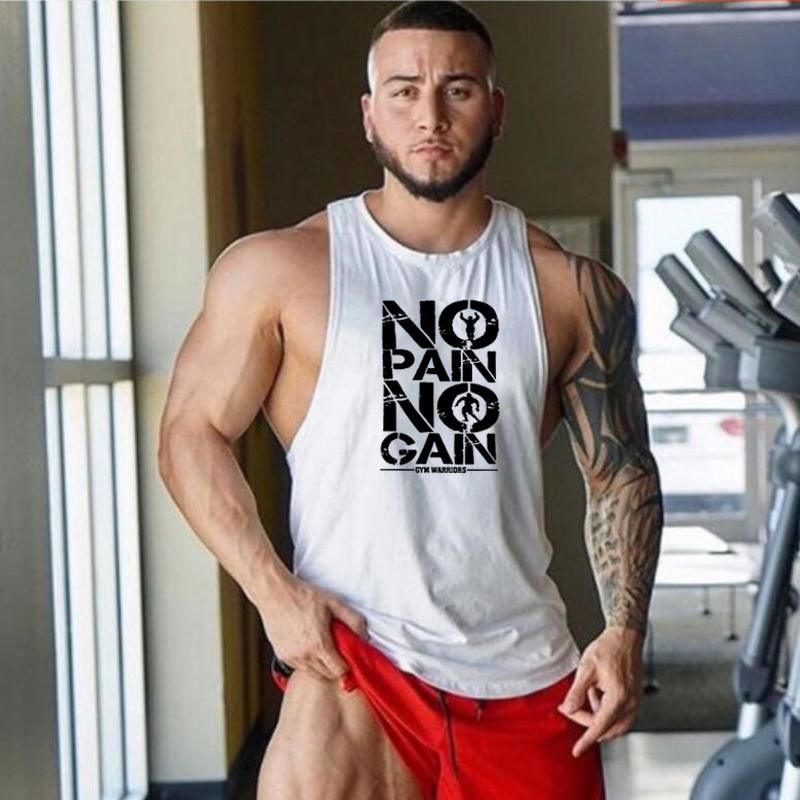 Muscleguys Brand Gym Clothing Summer Cotton Fitness Tank Top Men Bodybuilding Sleeveless Shirt Y Back Workout Stringer Tanktop