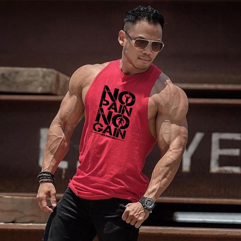 Muscleguys Brand Gym Clothing Summer Cotton Fitness Tank Top Men Bodybuilding Sleeveless Shirt Y Back Workout Stringer Tanktop