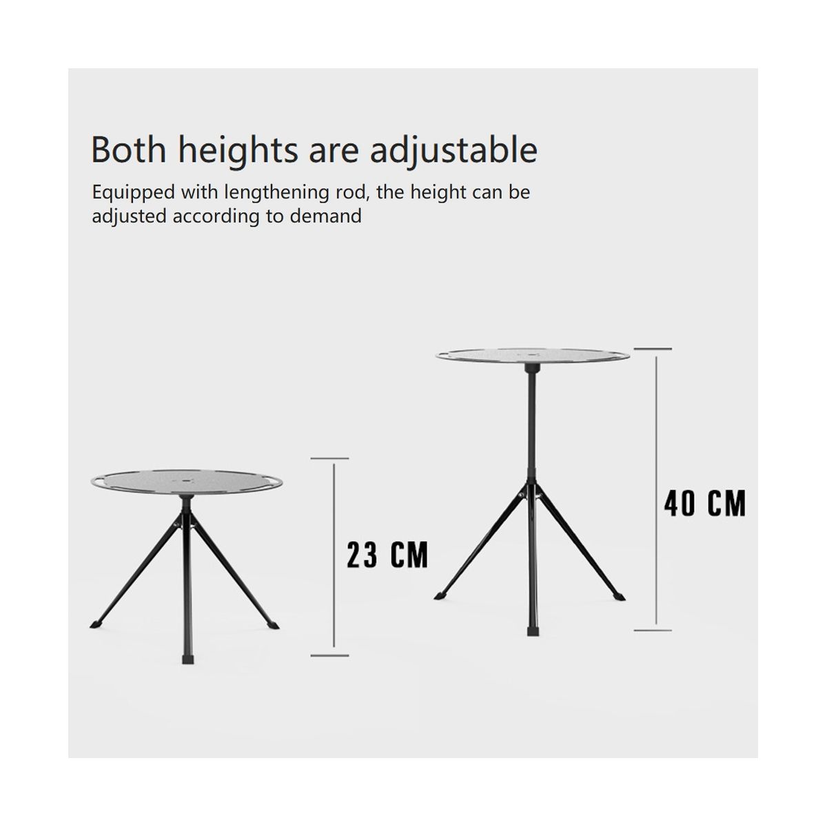 Retractable Tripod Folding Table Camping Barbecue P