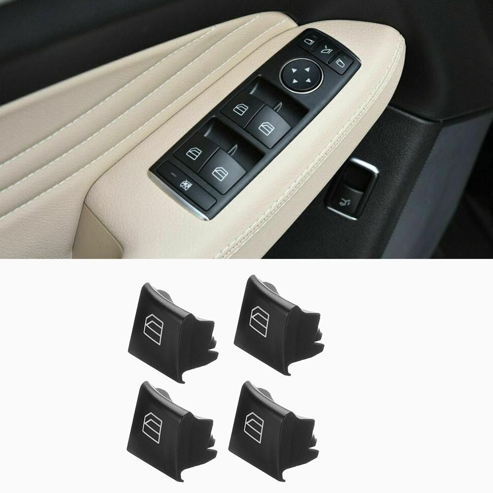 4Pcs Master Window Switch Repair on Caps for - ML R Class W164 X164 2518300290 2518300390