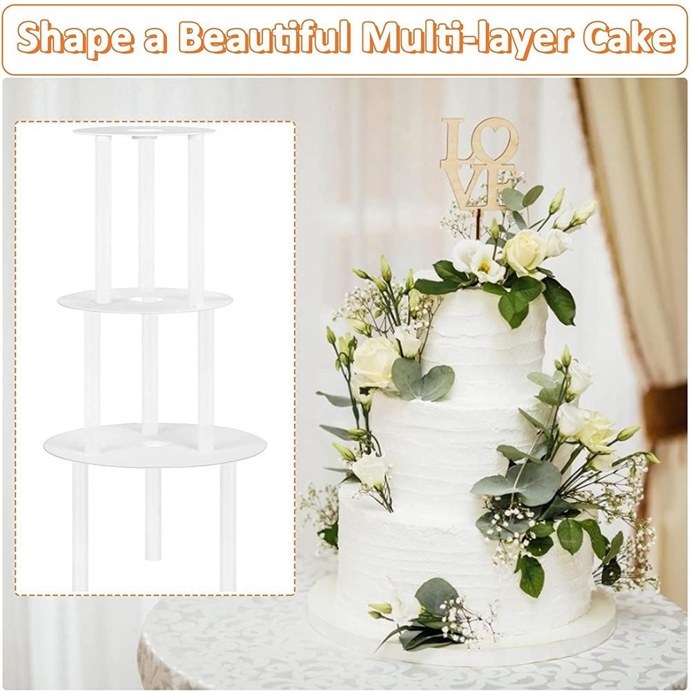 Cake Supports - Pack of 18 Cake Stands, Reusable Dowel