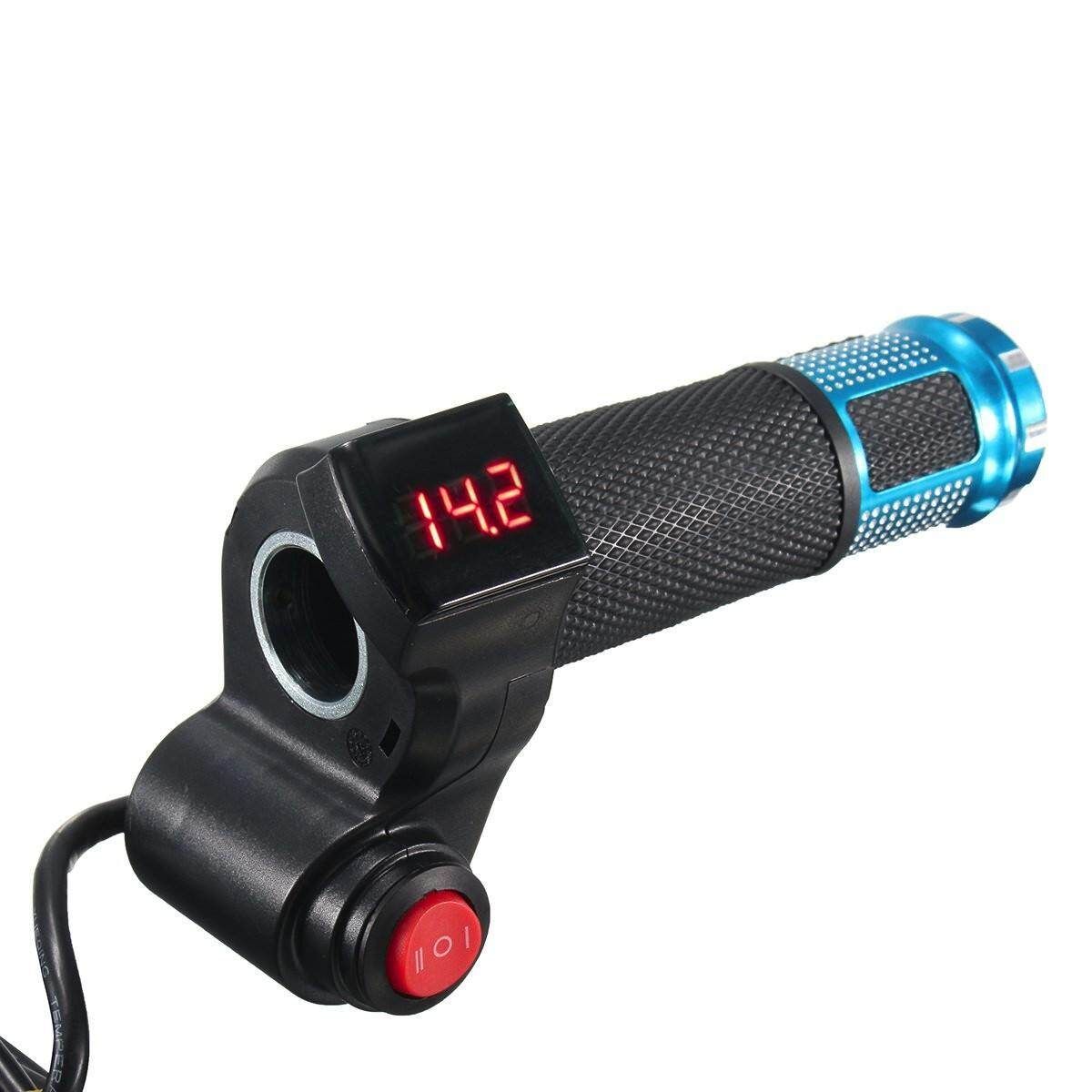 24V-48V E-Bike Handlebar Electric Scooter Bike LED Throttle Grip Digital Meter