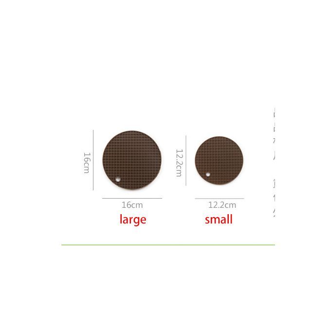 Silicone Waterproof Table Mat Heat Insulation Pot Mat 6pcs