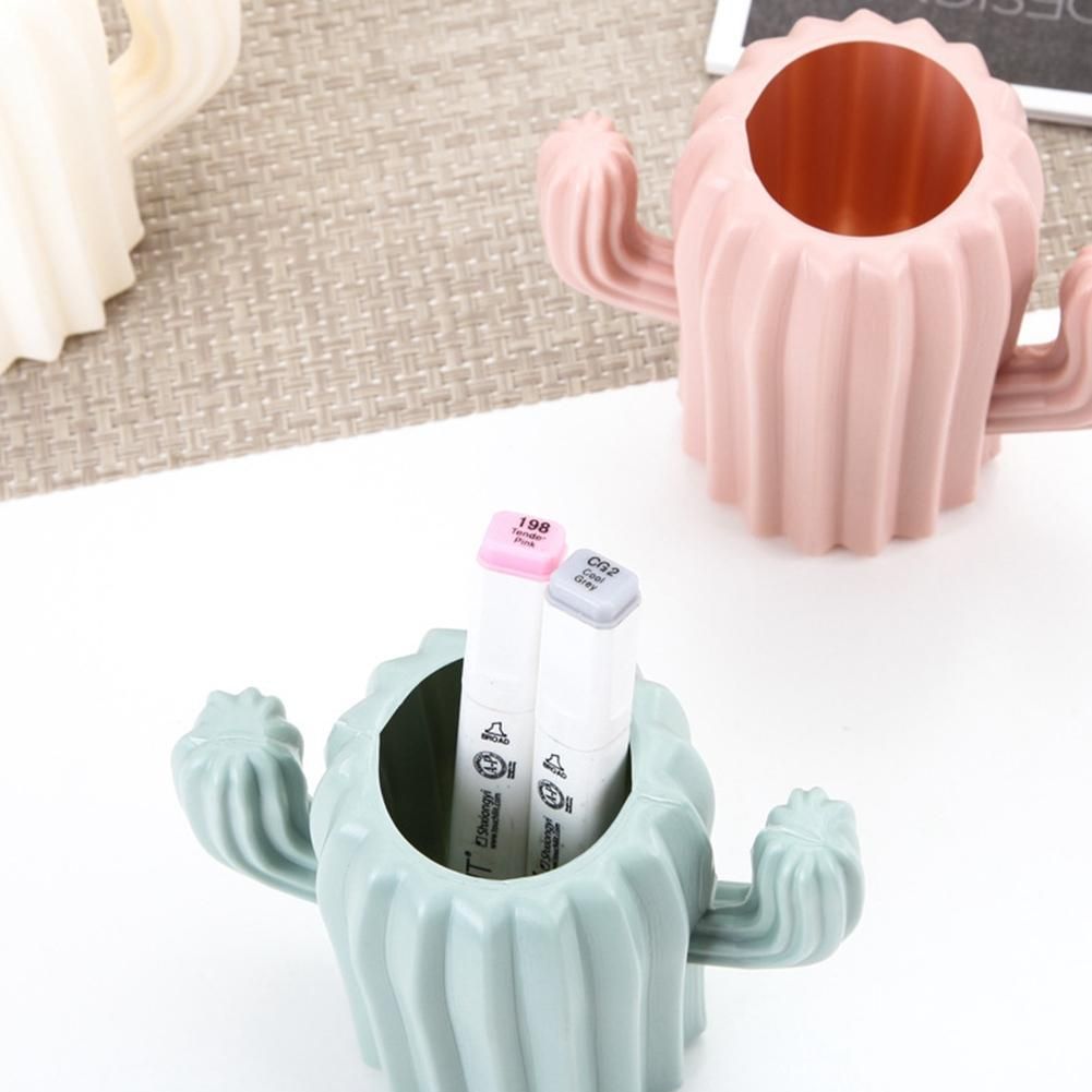 Cactus Pen Holder Stationery Beauty Brush Pen Storage