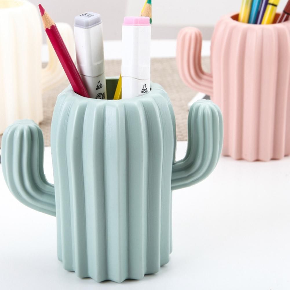 Cactus Pen Holder Stationery Beauty Brush Pen Storage