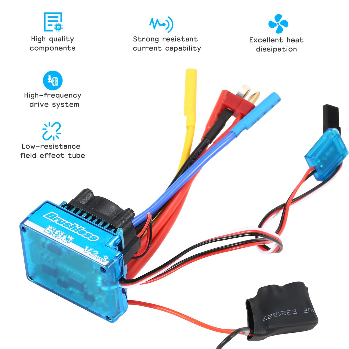 120A Brushless ESC Waterproof And Programming Card Combo Set