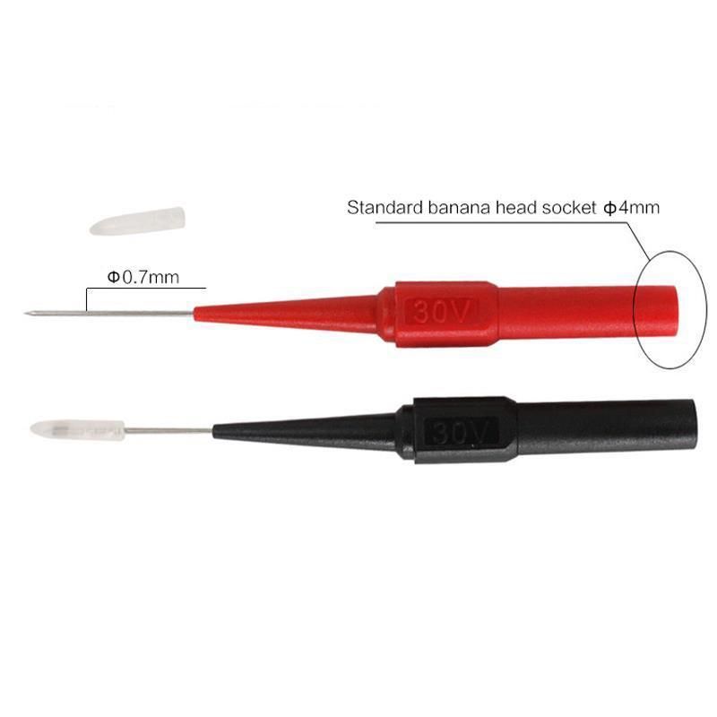 2PCS Test Pin 30V Diagnostic Tool Black