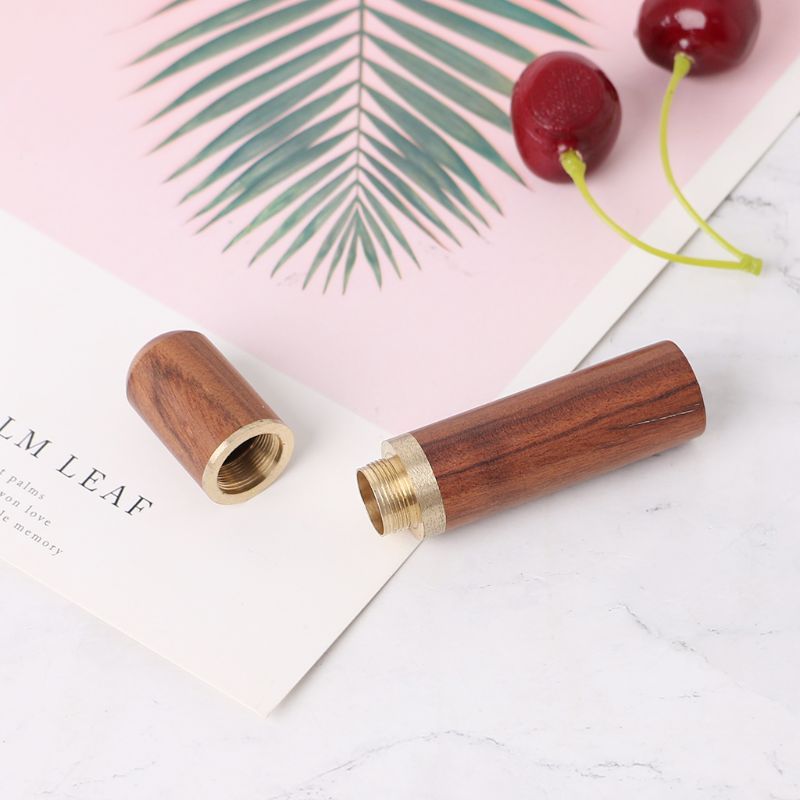 2pcs Bucket Rosewood Ebony Wood Toothpick Holder