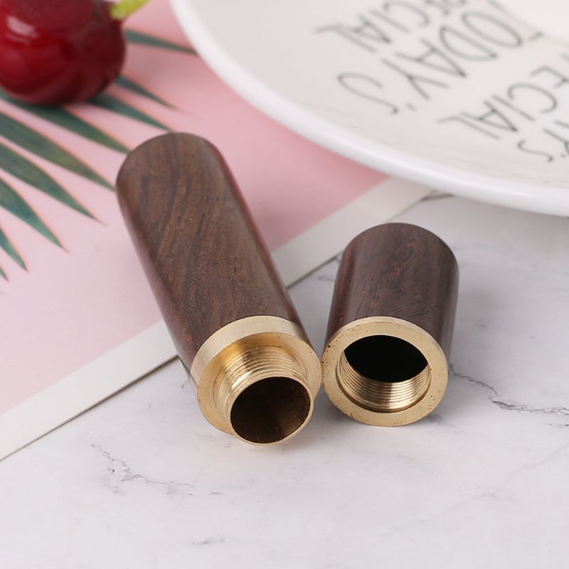 2pcs Bucket Rosewood Ebony Wood Toothpick Holder