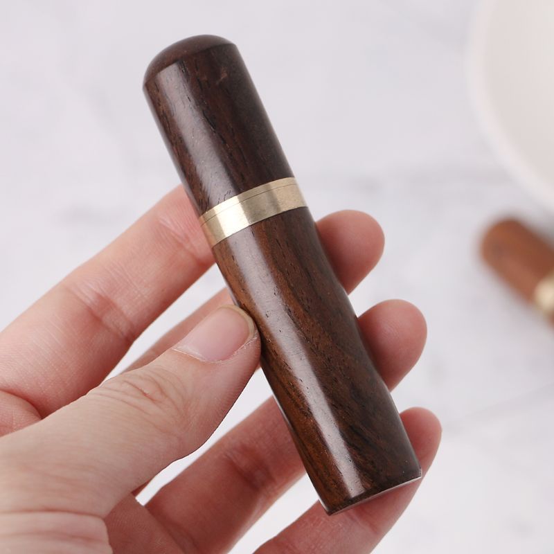 2pcs Bucket Rosewood Ebony Wood Toothpick Holder