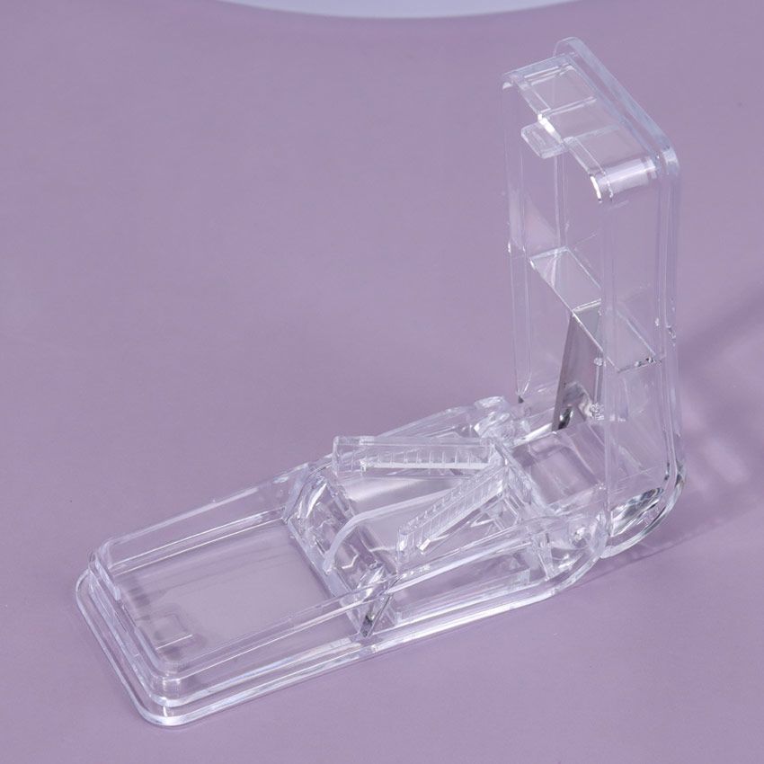 1PC Portable Travel Drug Box Splitter Medicine Pill Cutter Box Pill Holder Tablet Cutter Splitter Divider Pill Case Transparent