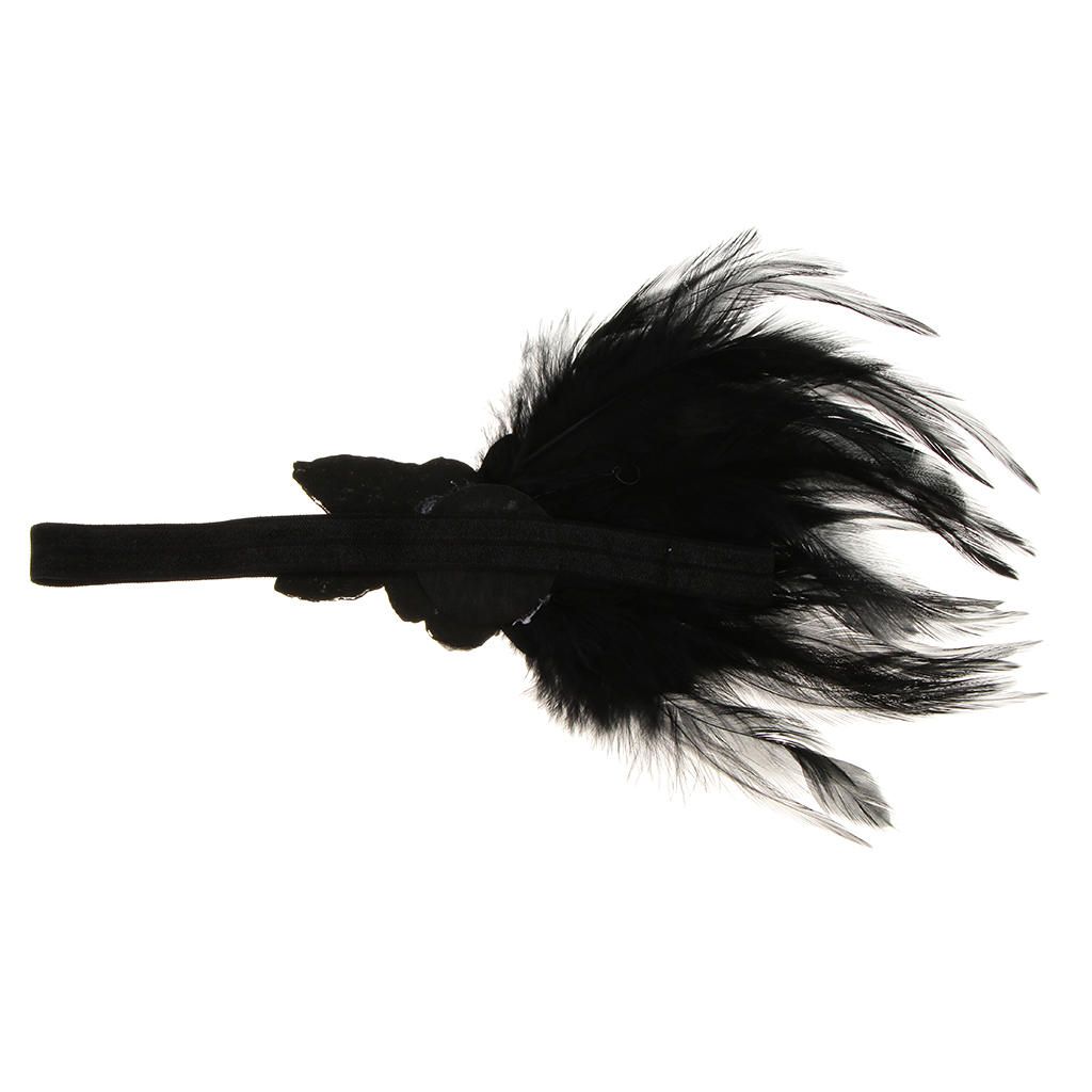 1920s Feather Headband Retro  Costume Accessories