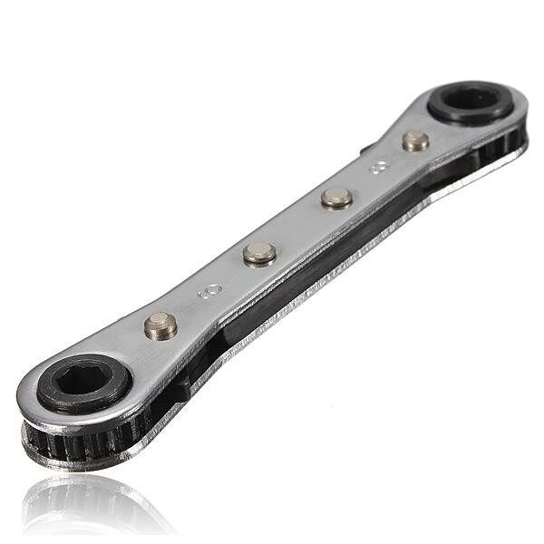 6Pcs Ring Ratchet Spanner Wrench Set Repair Tools Metric 6mm X 8mm