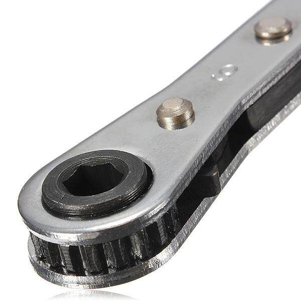 6Pcs Ring Ratchet Spanner Wrench Set Repair Tools Metric 6mm X 8mm