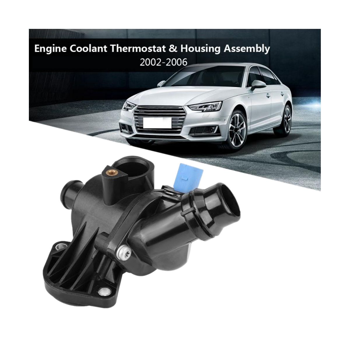 Car Engine Coolant Thermostat Housing for Audi A4 Avant Quattro 18L 2002-2006 Part Number 06B121111K