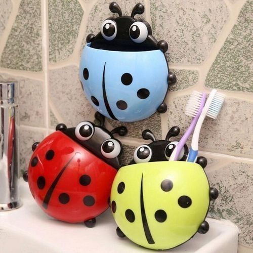 Lady Bug Toothpaste & Toothbrush Holder - 3PCS