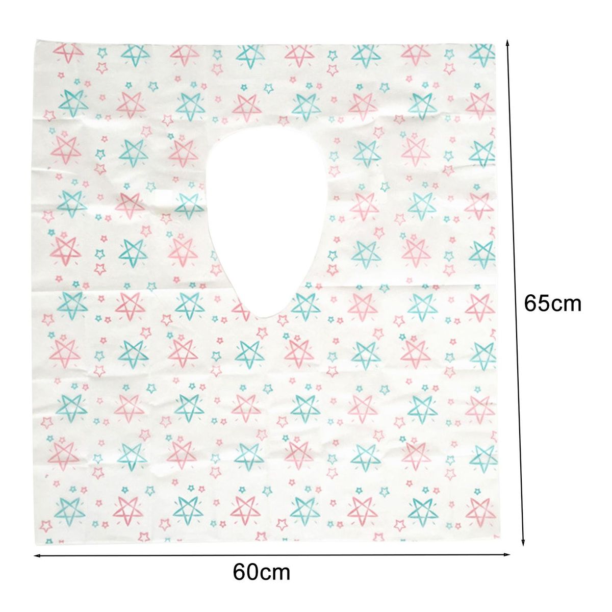 20Pcs Toilet Cover Star Print Disposable Toilet Seat Cushion
