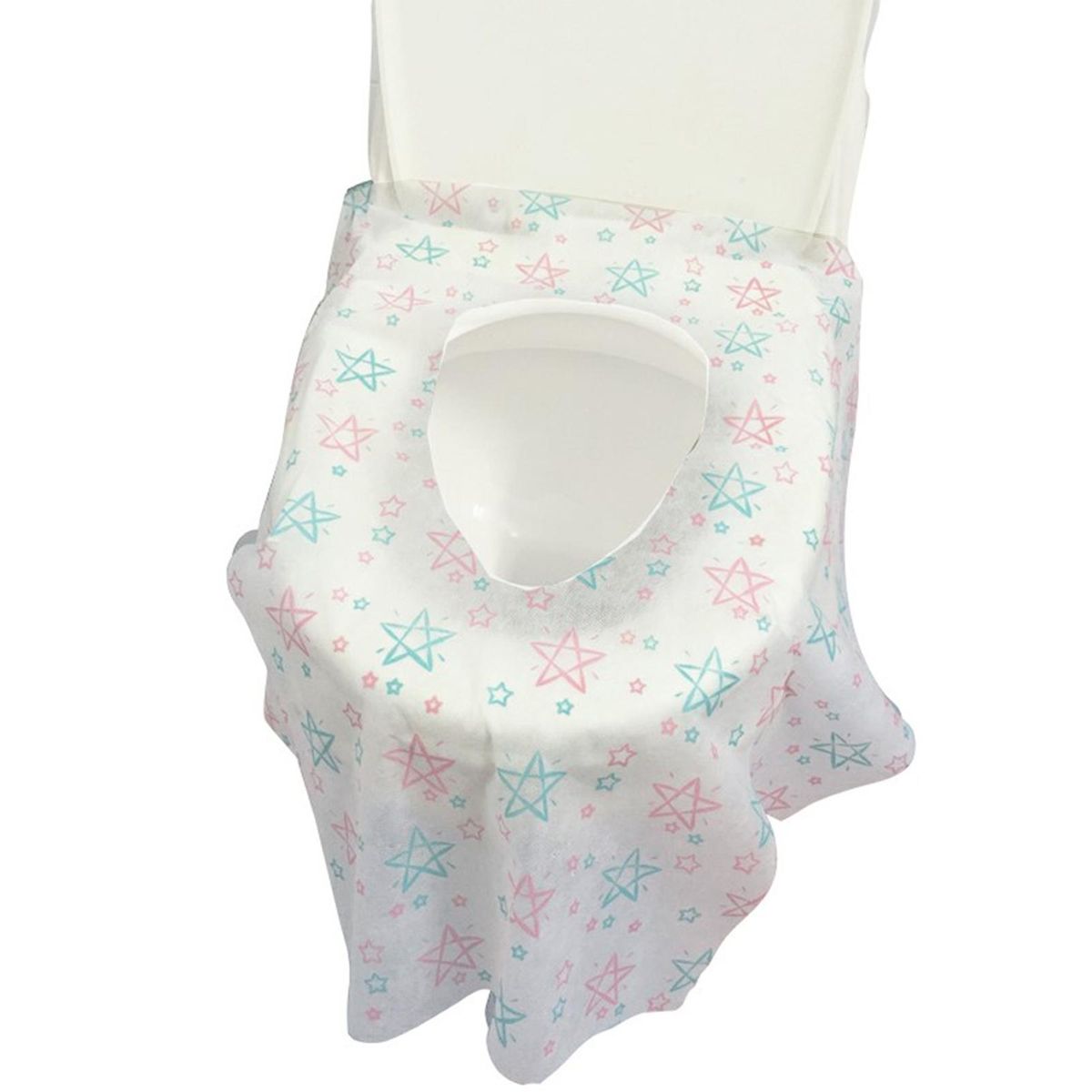 20Pcs Toilet Cover Star Print Disposable Toilet Seat Cushion