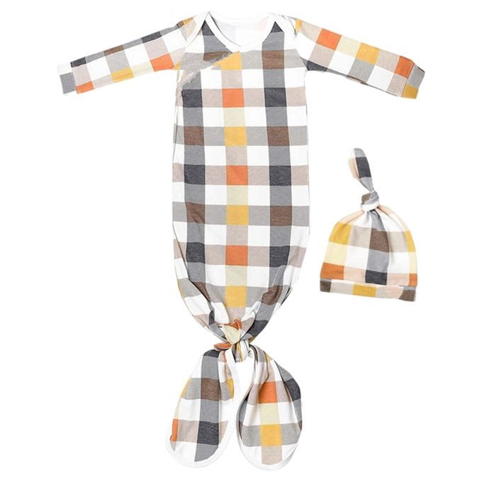 Infant Baby Sleeping Bag Sack 0-6 Months Yellow Grid