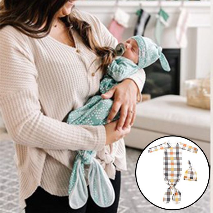 Infant Baby Sleeping Bag Sack 0-6 Months Yellow Grid