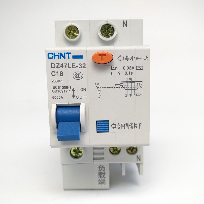 1P+N C16A Earth DZ47LE-32 Leakage CHINT Circuit 30mA
