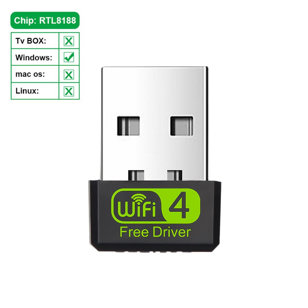 Mini USB WiFi Adapter 150Mbps Wi-Fi Adapter For PC USB