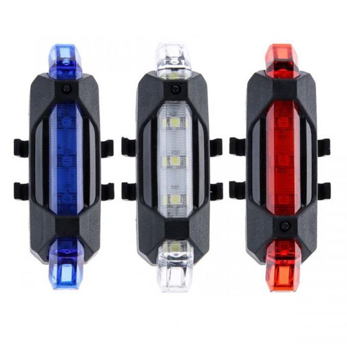 Mountain Bike Light Taillight Usb  Harging Light Mini Warning Light Tail Light-red
