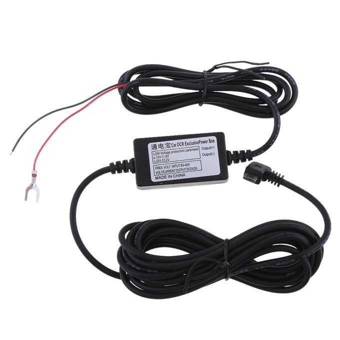 Car  Exclusive Power Box Adapter DC Power 90 Left Micro USB Cable