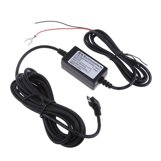 Car  Exclusive Power Box Adapter DC Power 90 Left Micro USB Cable
