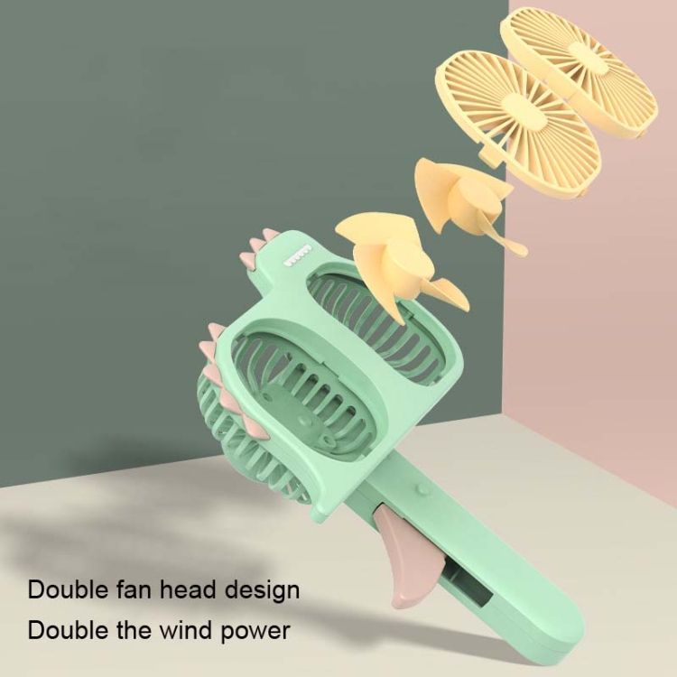 2pcs Mini Cartoon Manual Fan Unicorn Model Hand Holding Fan